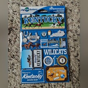 Kentucky Themed Sticker Set - Blue and White